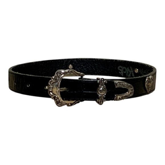 Vintage 1996 Brighton Kids Leather Belt with Silver Buckle Size 21” - Picture 2 of 5